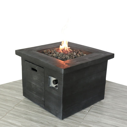 Charcoal Fiber Reinforced Fire Pit Table with 40,000 BTU Output