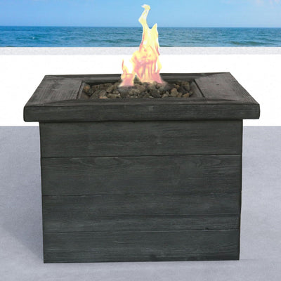 Charcoal Fiber Reinforced Fire Pit Table with 40,000 BTU Output