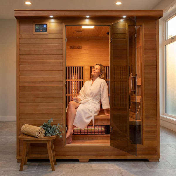 Infrared Sauna Built for Family Wellness, 6-Person Cedar Construction, 10 Carbon Heaters, Ultra-Low EMF