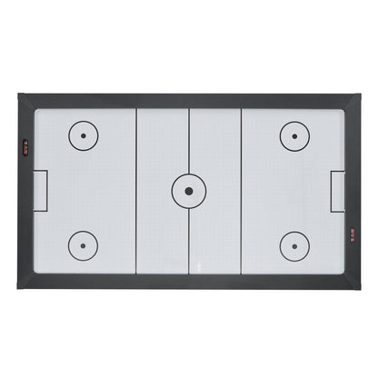 84-Inch Air Hockey Table with Electronic Scorer – Rustic MDF Finish