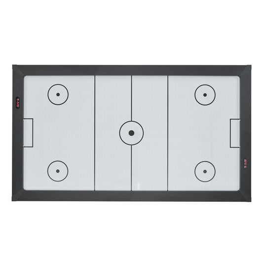 84-Inch Air Hockey Table with Electronic Scorer – Rustic MDF Finish