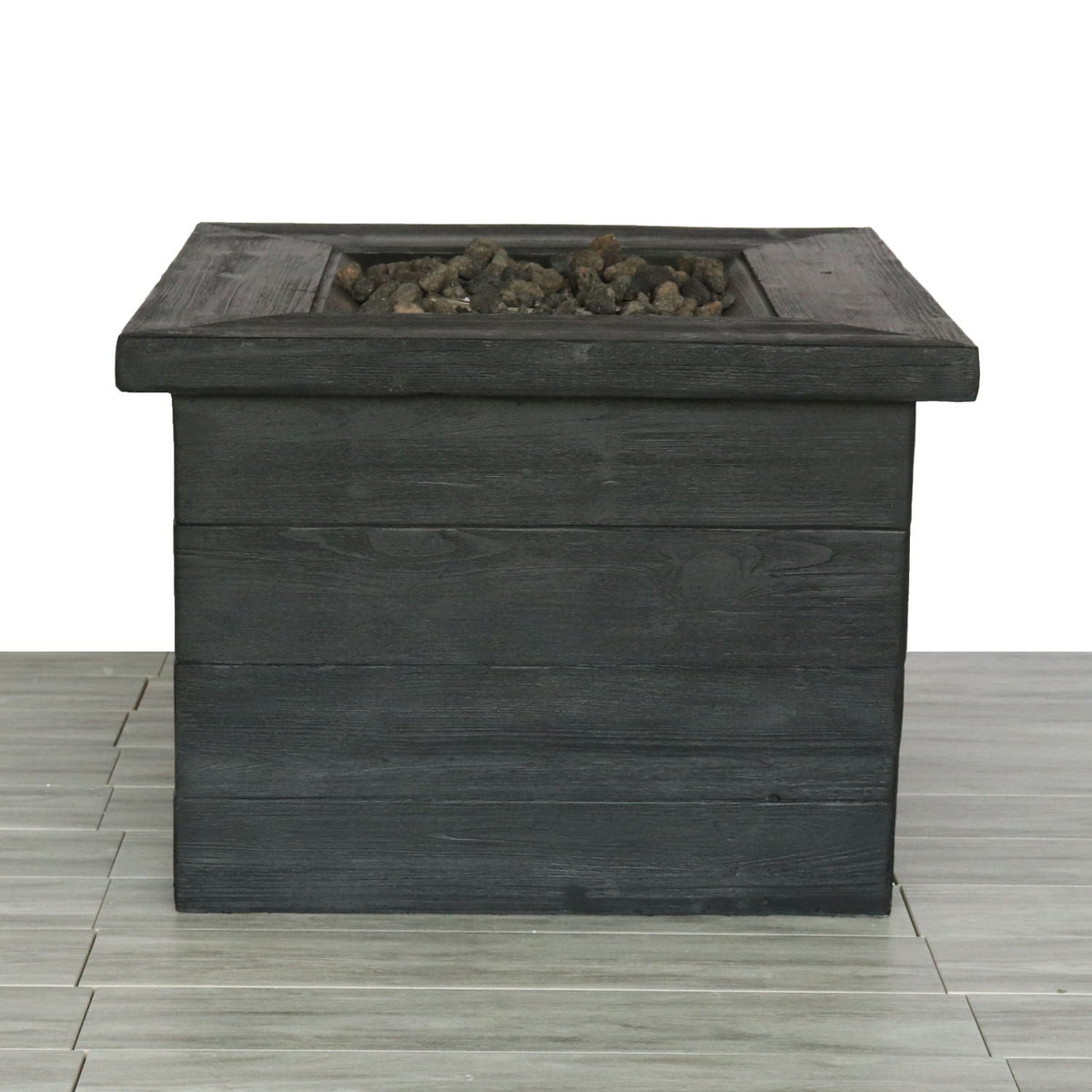 Charcoal Fiber Reinforced Fire Pit Table with 40,000 BTU Output