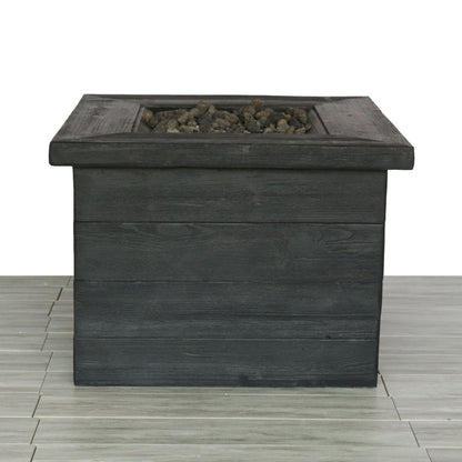 Charcoal Fiber Reinforced Fire Pit Table with 40,000 BTU Output
